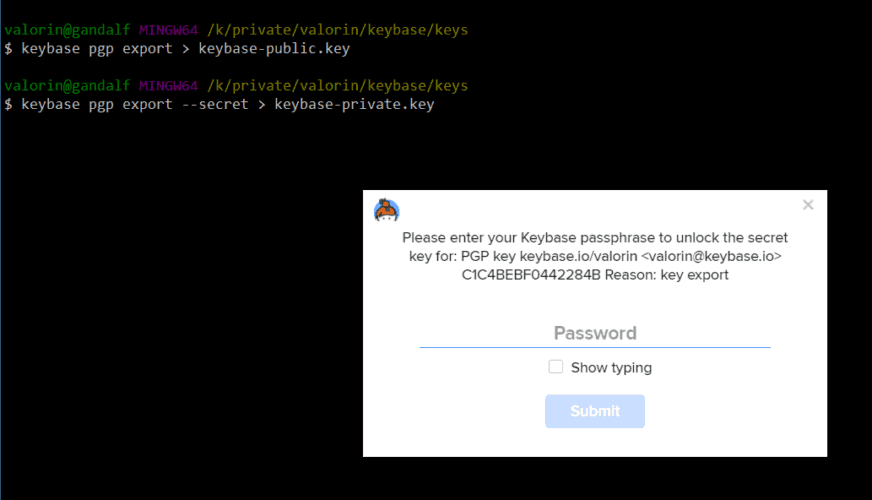 keybase decrypt with private key